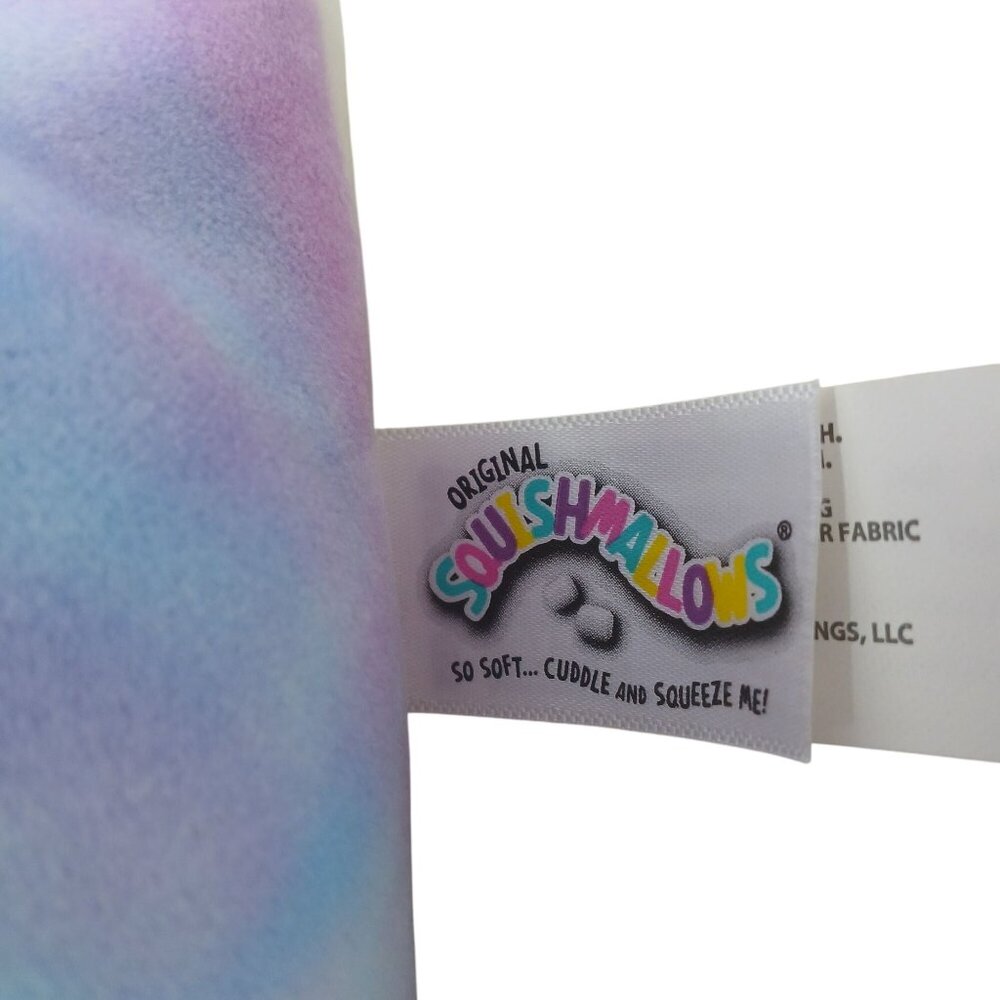 Squishmallows Narwhal Plush Toy 11" Purple/Blue TieDye Soft Cuddly Stuffed #D-36 - Picture 10 of 10
